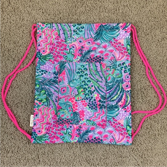 Lilly Pulitzer Printed Quilted Backpack - Picture 3 of 3
